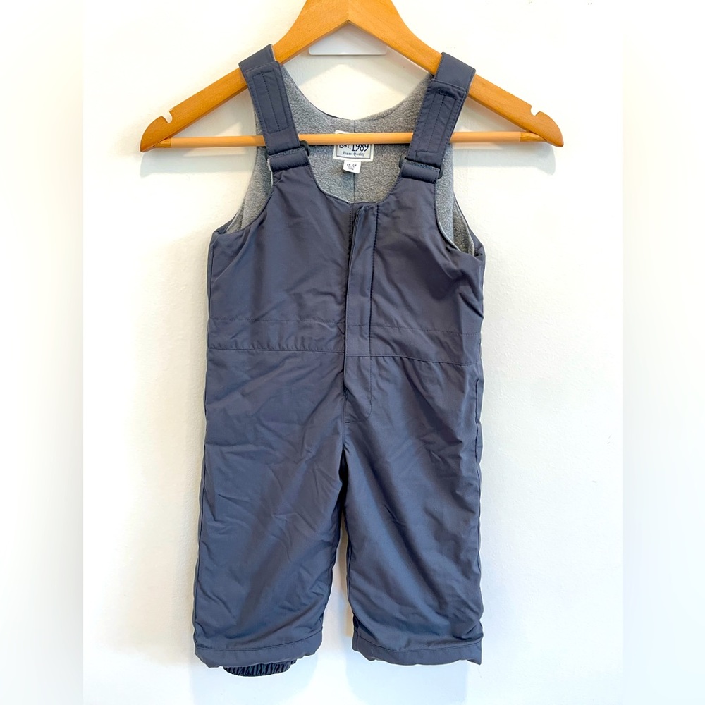 Children's Place Charcoal Ski Bibs 18-24mo.